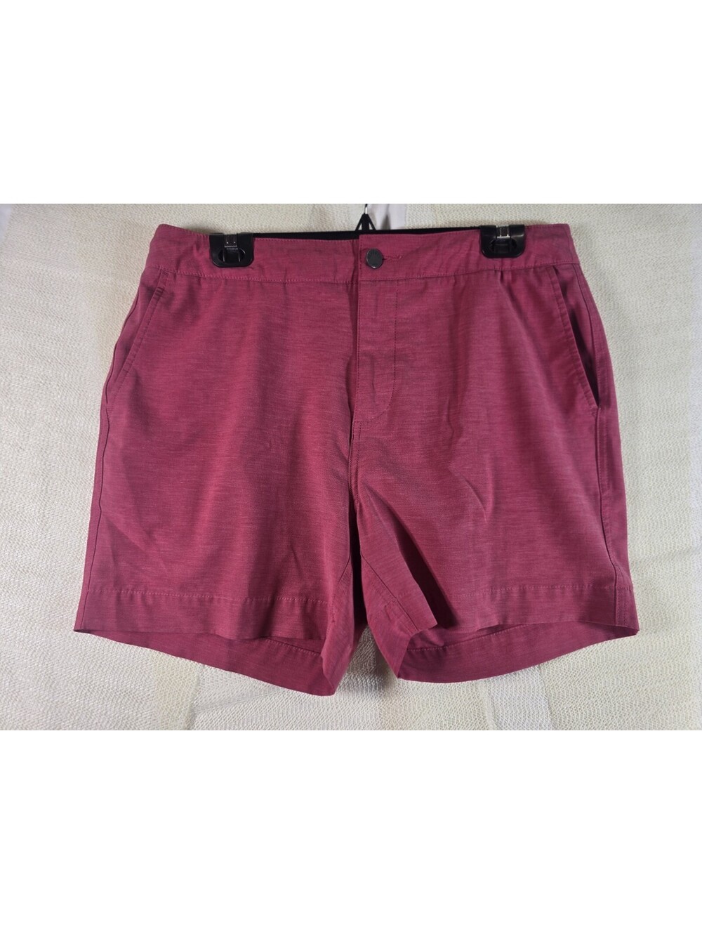 Faherty All Day Hybrid Shorts Size 33 Faded Red Berry Board Shorts Walk